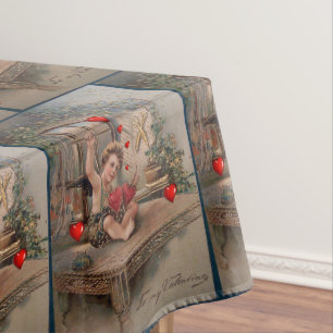Tischdecke Valentinstag Vintage