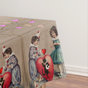 Tischdecke Valentinstag Vintage