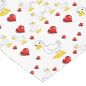 Tischdecke zum Valentinstag (Schrägansicht)