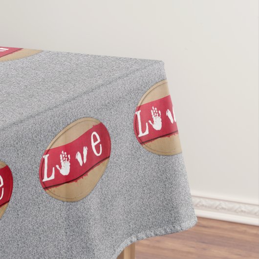 Tischdecke zum Valentinstag (Beispiel)