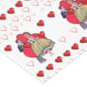 Tischdecke zum Valentinstag (Schrägansicht)