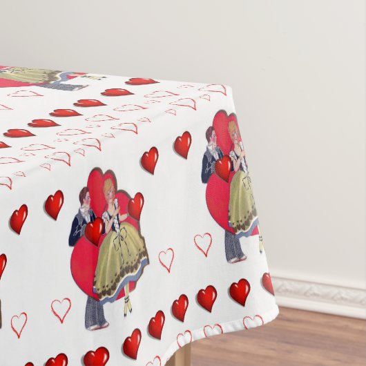 Tischdecke zum Valentinstag (Beispiel)