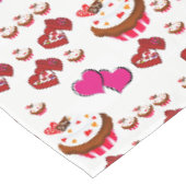 Tischdecke zum Valentinstag (Schrägansicht)