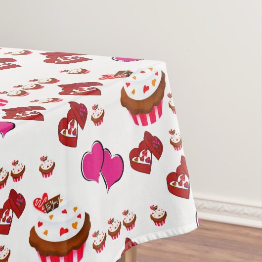 Tischdecke zum Valentinstag (Beispiel)