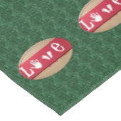 Tischdecke zum Valentinstag (Schrägansicht)
