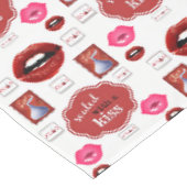 Tischdecke zum Valentinstag (Schrägansicht)