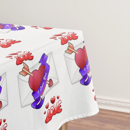 Tischdecke zum Valentinstag (Beispiel)
