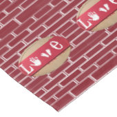 Tischdecke zum Valentinstag (Schrägansicht)