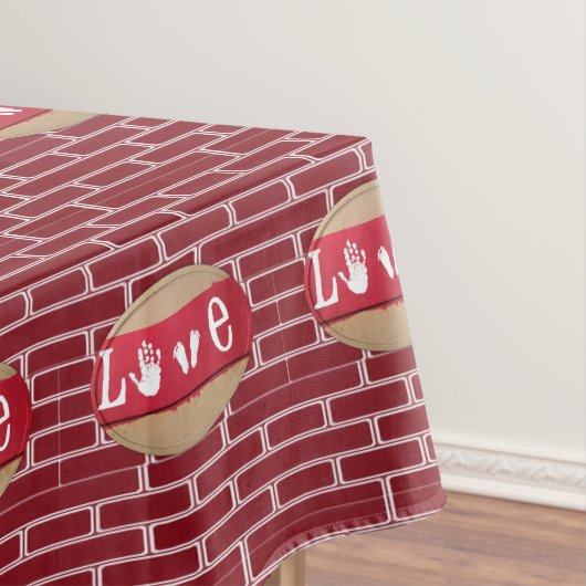 Tischdecke zum Valentinstag (Beispiel)