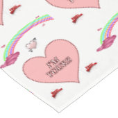 Tischdecke zum Valentinstag (Schrägansicht)
