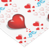 Tischdecke zum Valentinstag (Schrägansicht)