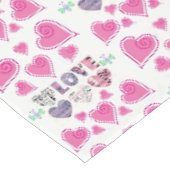 Tischdecke zum Valentinstag (Schrägansicht)
