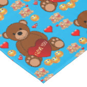 Tischdecke zum Valentinstag (Schrägansicht)