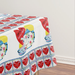 Tischdecke zum Valentinstag