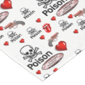 Tischdecke zum Valentinstag (Schrägansicht)