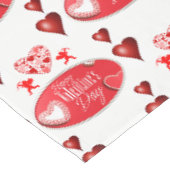 Tischdecke zum Valentinstag (Schrägansicht)