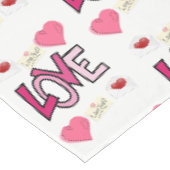 Tischdecke zum Valentinstag (Schrägansicht)
