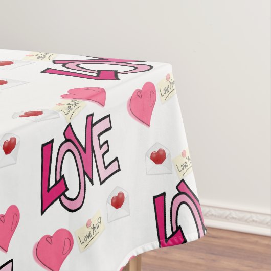 Tischdecke zum Valentinstag (Beispiel)