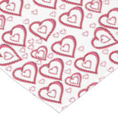 Tischdecke zum Valentinstag (Schrägansicht)