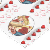 Tischdecke zum Valentinstag (Schrägansicht)