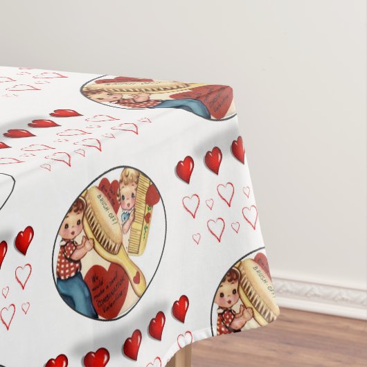 Tischdecke zum Valentinstag (Beispiel)