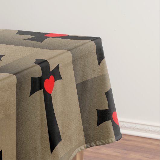 Tischdecke zum Valentinstag (Beispiel)