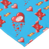 Tischdecke zum Valentinstag (Schrägansicht)