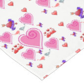 Tischdecke zum Valentinstag (Schrägansicht)