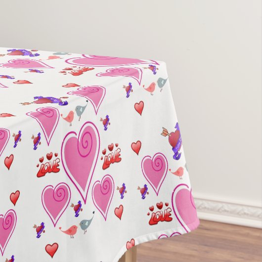 Tischdecke zum Valentinstag (Beispiel)