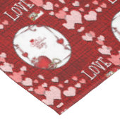 Tischdecke zum Valentinstag (Schrägansicht)