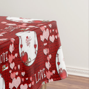 Tischdecke zum Valentinstag