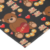 Tischdecke zum Valentinstag (Schrägansicht)
