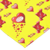 Tischdecke zum Valentinstag (Schrägansicht)