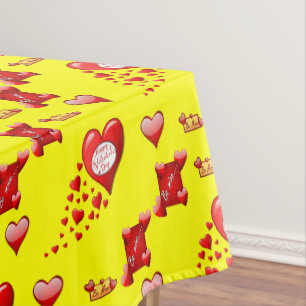 Tischdecke zum Valentinstag