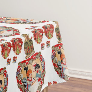 Tischdecke zum Valentinstag
