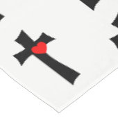 Tischdecke zum Valentinstag (Schrägansicht)