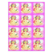 Tischdecken aus rosa Palmen (Vorderseite)