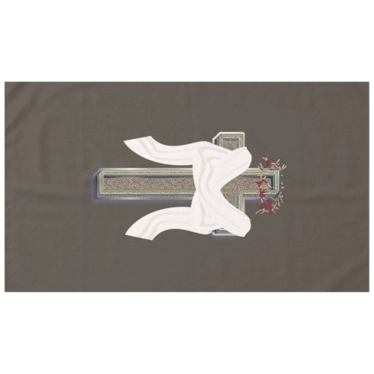 Tischdecken, Braun, Braun Tischdecke (Vorderseite (Horizontal))