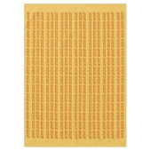 Tischdecken - Braune, helle Blätter auf Orange (Vorderseite)