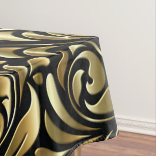 Tischdecken - Drama in Schwarz und Gold