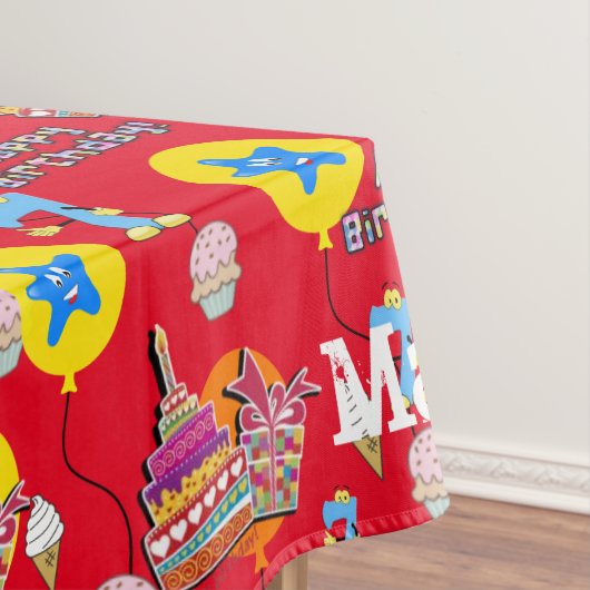 Tischdecken, Happy 7. Geburtstag, #7 Red Tischdecke (Beispiel)