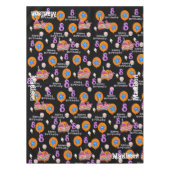 Tischdecken, Happy 8. Geburtstag, #8 Black Tischdecke (Vorderseite)