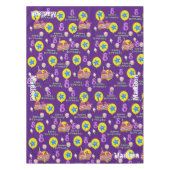 Tischdecken, Happy 8. Geburtstag, #8 Lila Tischdecke (Vorderseite)