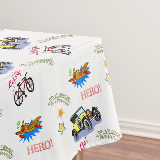 Tischdecken-Held Fahrrad Auto Flugzeug Tischdecke (Beispiel)