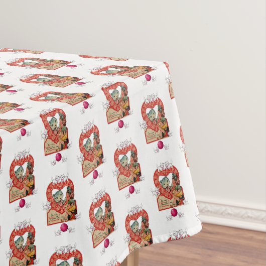 Tischdecken-Valentinstag-Kätzchen Tischdecke (Beispiel)