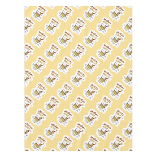 TISCHDECKEN - WHISKY-SAURE REZEPT-COCKTAIL-KUNST (Vorderseite)