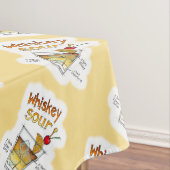 TISCHDECKEN - WHISKY-SAURE REZEPT-COCKTAIL-KUNST (Beispiel)