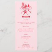 Tischdeckenkleidung aus Whimsikbüffet Modernes KUS Menükarte (Vorderseite)