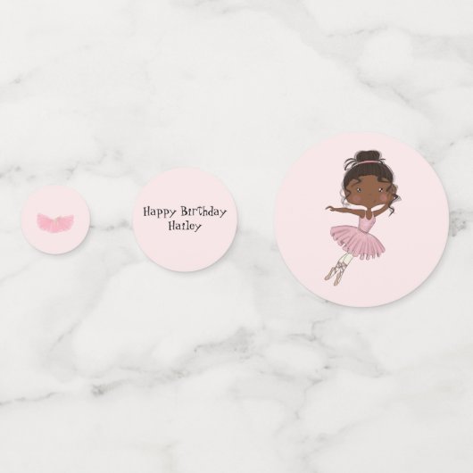 Tischdekor Ballerina Party Confetti Konfetti (Vorderseiten)