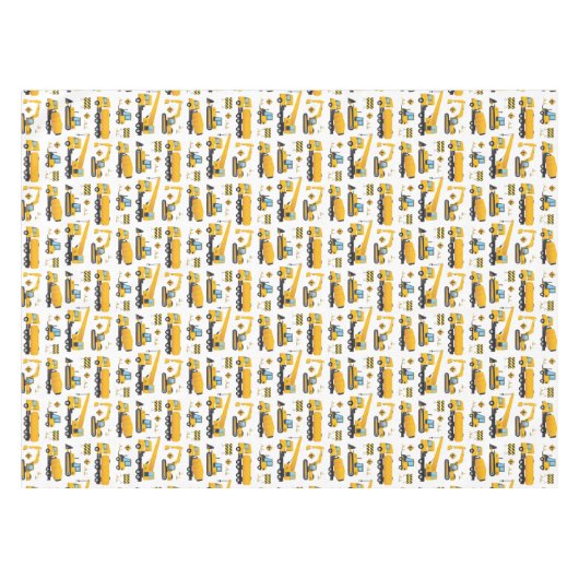 Tischdekor für niedliche Baufahrzeuge Tischdecke (Vorderseite (Horizontal))